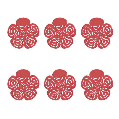 6Pcs Fragrant Urinal Deodorizer Pad Toilet Cleaner Restroom-Red