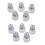 B22 to GU10 Lamp Light Bulb Base Socket Converter Adaptor 10 Pack 1