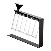 Minimalists Coffee Display Rack With Sealed Glass Jars-SIXLINE