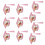 10Pcs Graduation Hat Gift Packaging Box 17x10cm Clear-Pink 1
