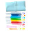 8Pcs Ergonomic Plastic Handle Crochet Needle with Knitting-Blue 1