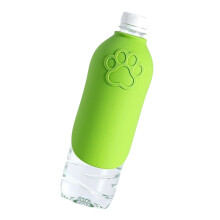 Small Silicone Dog Drinking Bottle with Wide Mouth Pet-Green