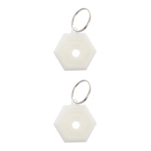 2Pcs Chaveiros 3D Hexágono Pla Com Luminoso