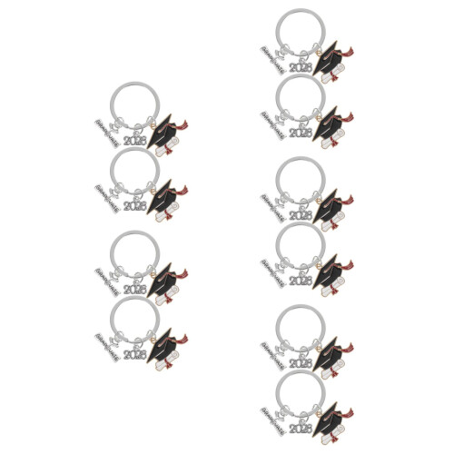 10Pcs Chaveiro Colorido Acessório Casa