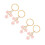 4Pcs Chaveiros Com Rosa Para , E 1