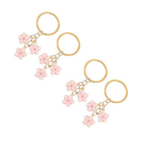 4Pcs Chaveiros Com Rosa Para , E