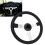 White Stitch 14in Steering Wheel Black Leather 1