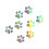 Fun Cats Paws Print Decals Pack Reflective Outdoor Use-Leiser 1