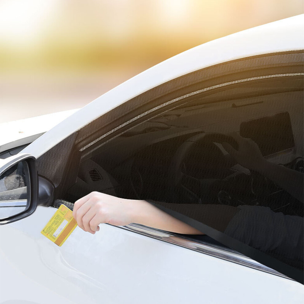 Elastic Mesh Car Sun Shade Uv Block 2Pk 7055741105159