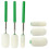 Telescoping Pottery Sponge Ceramic Shaping Tool,Telescoping Sponge Stick with Replacement Heads for Cleanup and Removing 1