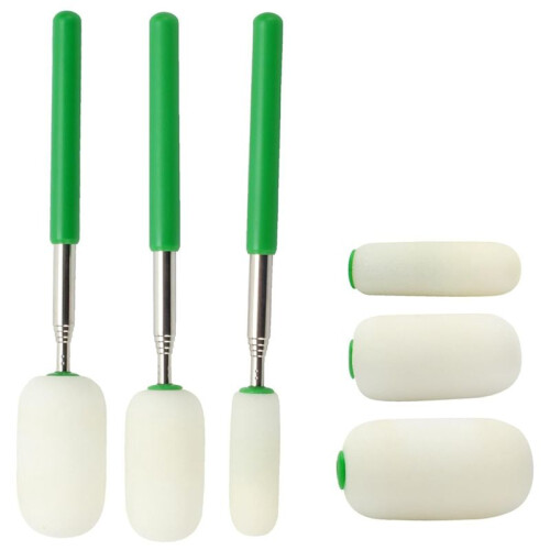 Telescoping Pottery Sponge Ceramic Shaping Tool,Telescoping Sponge Stick with Replacement Heads for Cleanup and Removing