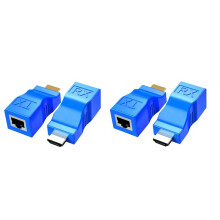 A RJ45 Red  Repetidor 4 PCS  Extensor Transmisor Y Receptor Red