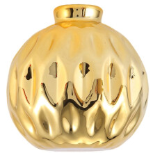 Vaso Piccolo in Ceramica Piccolo Fiore Impresso Pesce Labbra Modello Artigianato Decorazioni per La Casa (Oro)