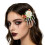 Blume Skelett Hände Haar Clips Schädel Knochen Form-Rot 5