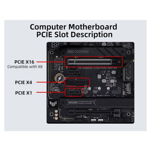 10G SFP+ Network Card for  Host Controller PCI-E X8/Compatible with X16 PCIe V2.0 (5.0 /S)