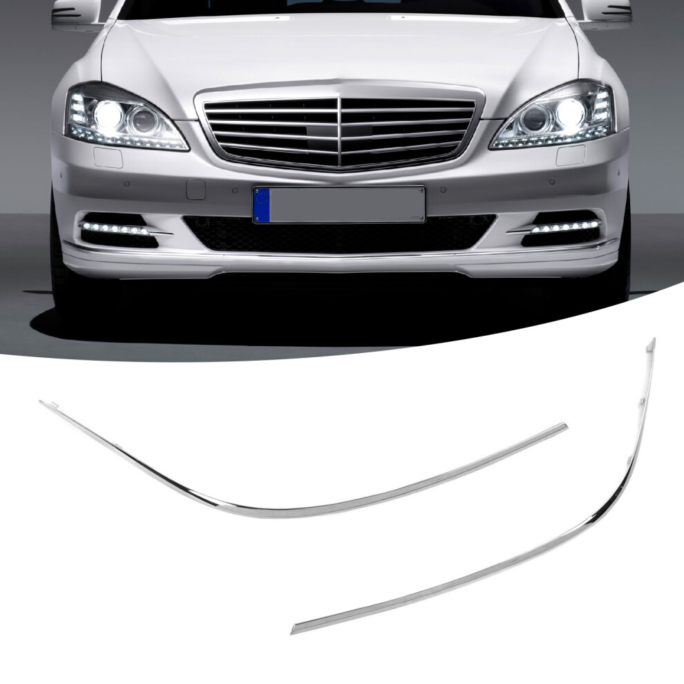 Chrome Front Bumper Lower Trim 2218850121 S550 7055741167539