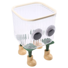 Cute Desktop Storage Box Trash Paper Basket Transparent Cartoon Trash Can for Office Large