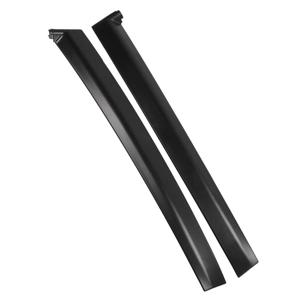 2Pcs Door Pillar Garnish Abs Black 7055741104176