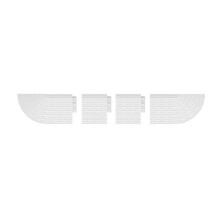 Anti-Slip Threshold Door Step Ramp Kit for Inteligent Robot Vacuum Cleaner Ramp for Wheelchairs Accessories White