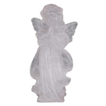Statues d'ange gardien en cristaux de guérison,-cristal blanc