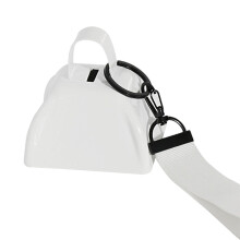 Leichte Kuhglocke mit verstellbarer Handschlaufe, kleine-Weiß