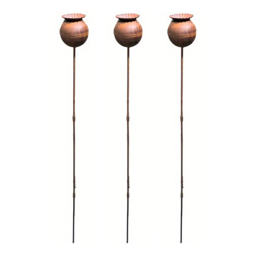 Gartenkunst, rostiges Finish, Eisen-Rasenornament,