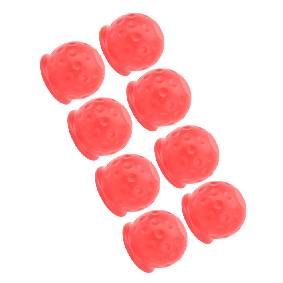 Pvc 50Mm Tow Ball Covers 8Pcs Red 7055741095887