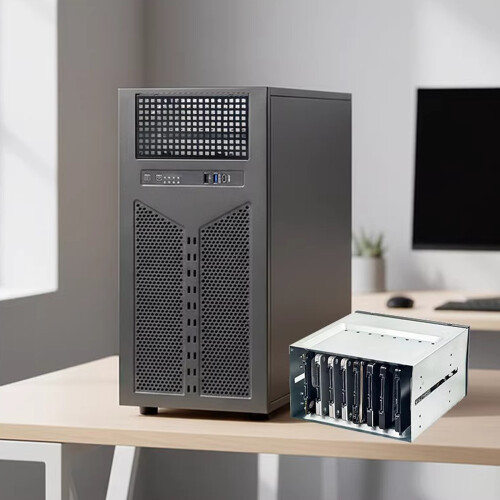 2 bis 8 Bay 2,5-Zoll-Festplattenadapterhalterung mit 1