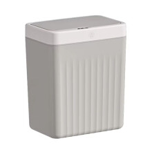 10L Intelligent Induction Trash Can Kitchen Storage  Bucket for Bathroom Kitchen Trash Can Grey