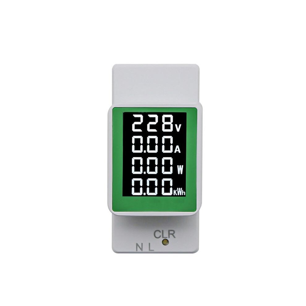 4In1 Din Rail Ac Monitor Ac50-300V 100A Voltage Current Watt Kwh Power Digital Meter Voltmeter Ammeter Wattmeter 4712358115041