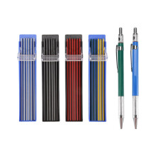 2 Pcs Welders Pencil with 48 PCS Round Refills Mechanical Pencils Metal Welding for Tube Pipe Fitter