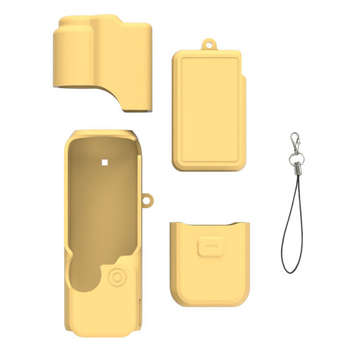 Silicone Protective Case for Pocket 4 Action-Yellow Color