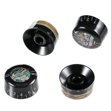 4Pcs Guitar Knobs Volume Tone Control Knob for LP Style Electric Guitar Parts Abalone Round