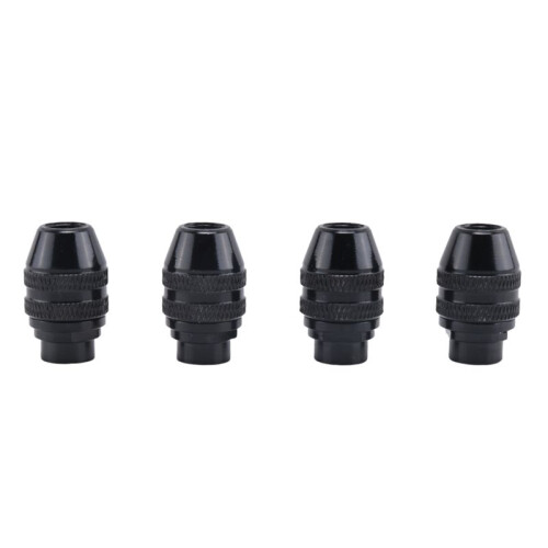 4 Pcs Quick Change Chuck Multifunction Universal  Keyless Drill Chuck for  Electric Grinder Tool 0.4-3.2mm
