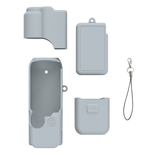 Silicone Protective Case for Pocket 4 Waterproof-Silver Color