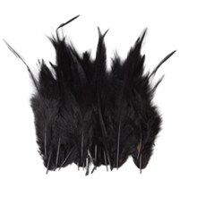 100Pieces Craft Plumage With Rainbow Detail Home-Black
