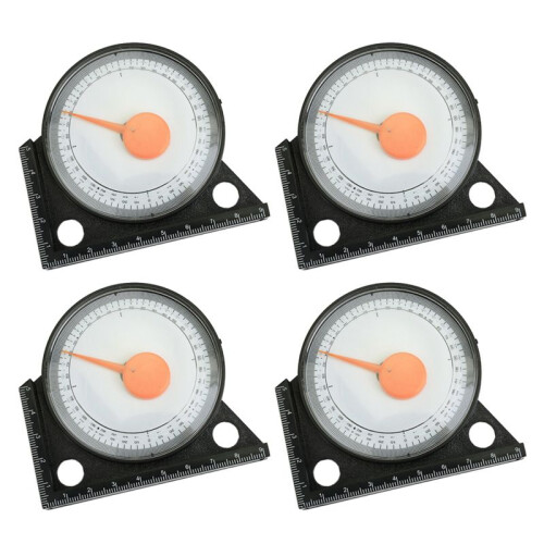 Multifunctional Plastic Angle Meter, Slope Meter, Angle Meter, Pointer Type Horizontal Angle Meter with Scale