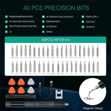 50 in 1 Precision Electric Screwdriver Set with 3-Speed Torque Adjustable Magnetic Phillips- Torx Bits,50 in 1