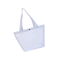 Large Capacity Mesh Beach Bag Light Weight Quick Dry-Gray S