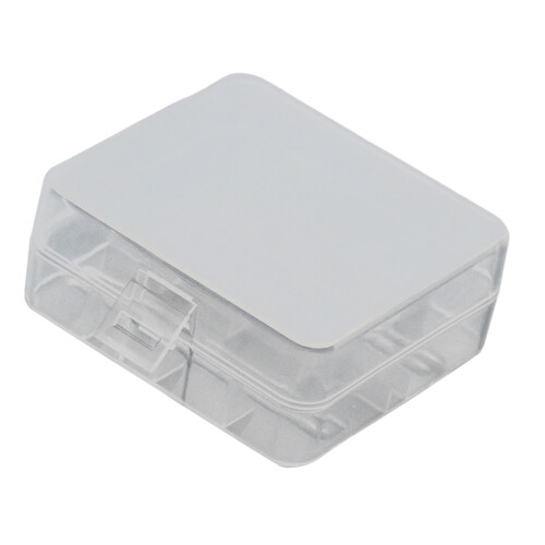 Clear Plastic Organizers Box For 18650 /26650-2 sections 26650
