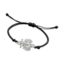 Vintage Polish Accipiter Pendant Bracelet Stainless-Silver
