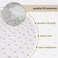 Rattan Repair Kit Furniture Repair Material for Furniture Restoration, DIY Projects, Modern Design,Cane Webbing White