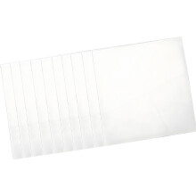 Packung mit 10 weißen Polyesterfolien für Präge- und