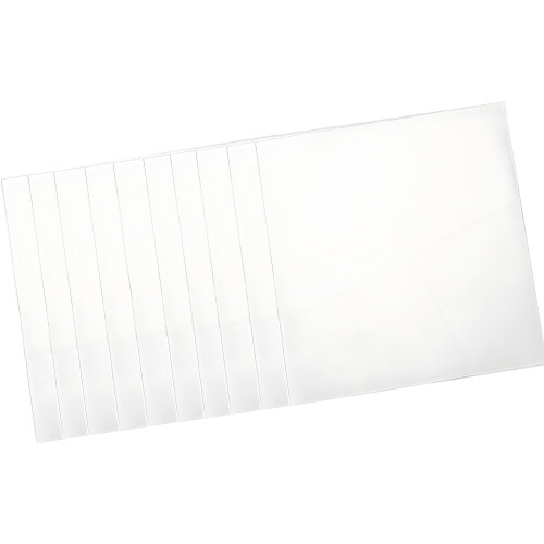 Packung mit 10 weißen Polyesterfolien für Präge- und