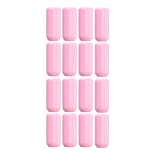 Siliconen Accessoire Elastische Hoes voor Lekdichtheid, Lekvrije Hoezen Herbruikbaar voor Reistoiletartikelen 16 Stuks Roze