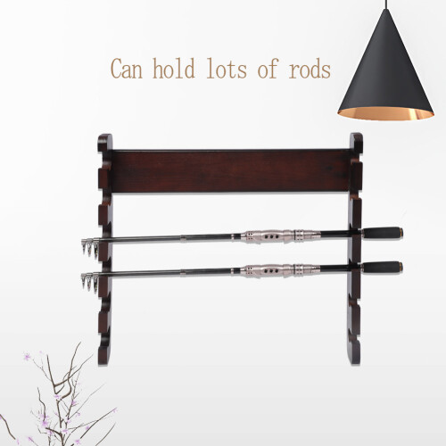 Wood Fishing Rod Wall Mount