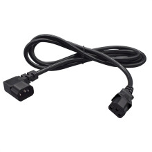 IEC C14 Left Bend To C13 Power Cord Energy Efficient 3 Prong-2m