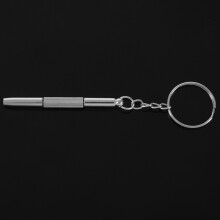 3X 3In1  Alloy Screwdriver Key Ring Watch Glasses Repair Tool