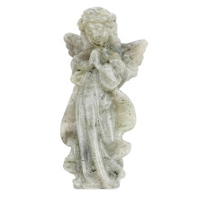Statue d'ange gardien sculpté, Collection de-Labradorite