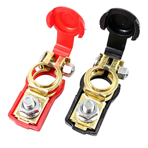 Positive Negativ Battery Terminals-small diameter  copper model